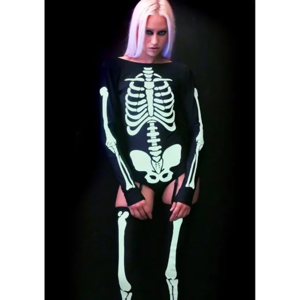 NWT Glowing Skeleton Costume